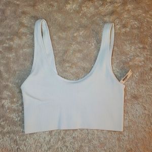 Love by Gap - Ribbed Crop Top/Seamless Bralette